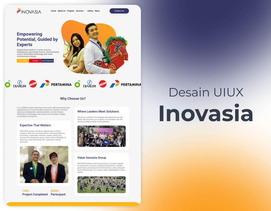 UI/UX Design for Inovasia